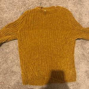 yellow sweater